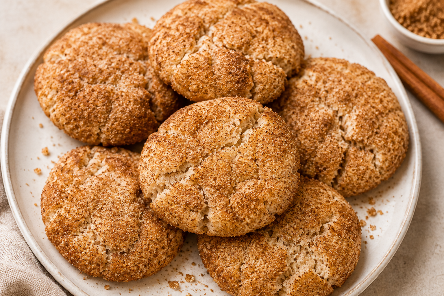 AIP Friendly Snickerdoodle Cookies