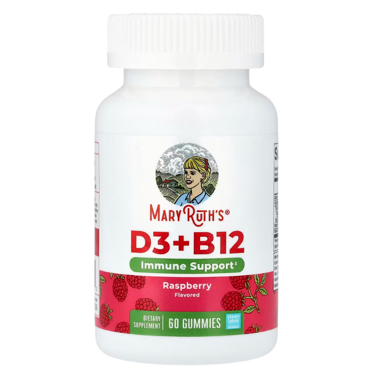 Mary Ruth's D3 + B12 Raspberry Gummies