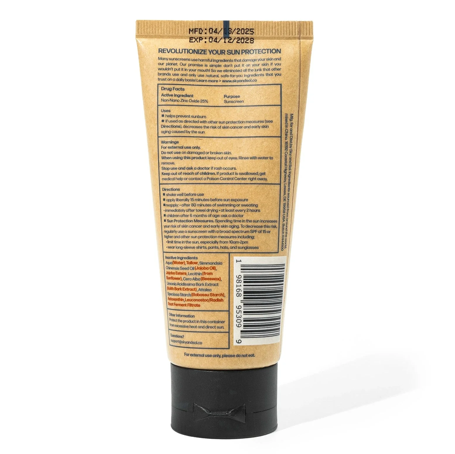Face & Body Sunscreen