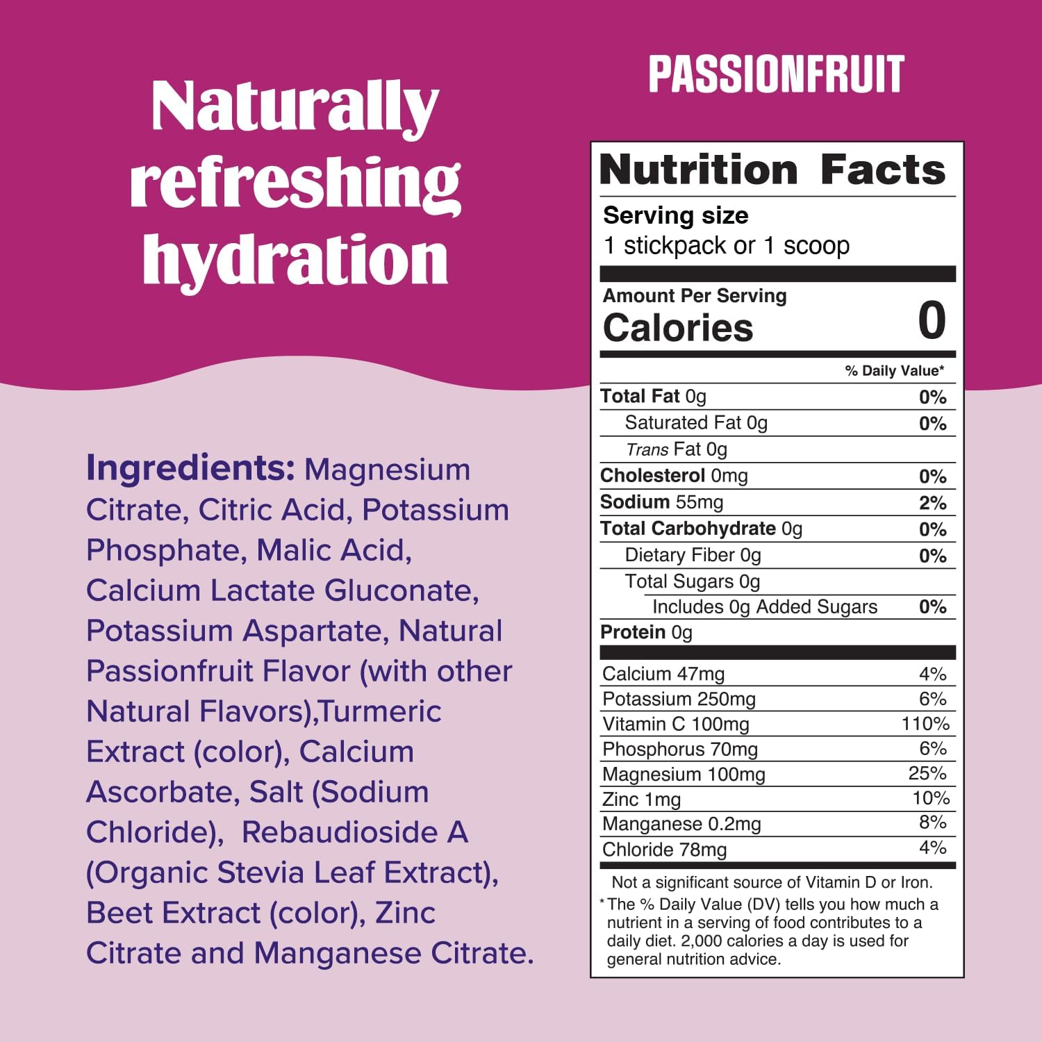 Passionfruit Stickpacks 20 Servings