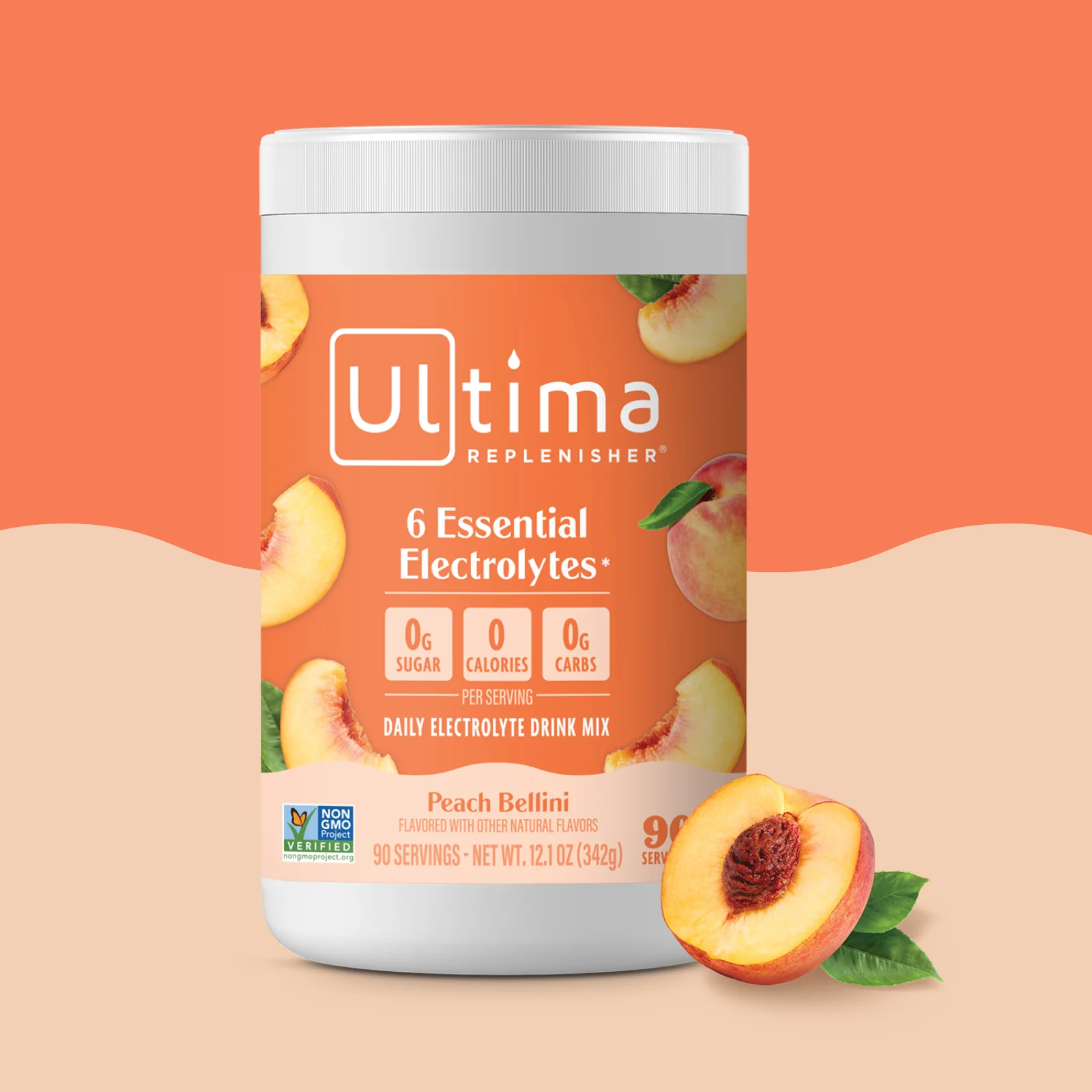 Peach Bellini Canister 90 Servings
