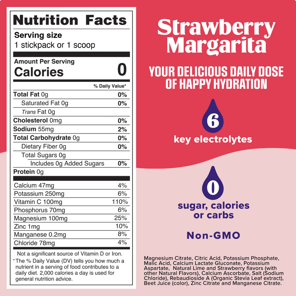 Strawberry Margarita Canister 90 Serving